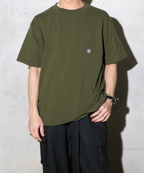 GUNG HO / ガンホー WORKERS POCKET SS TEE ワンポイント ロゴ