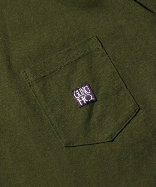GUNG HO(ガンホー)の「GUNG HO / ガンホー WORKERS POCKET SS TEE ワンポイント ロゴ ポケットTシャツ 半袖Tシャツ(Tシャツ/カットソー・メンズ・ホワイト/ブラック/オリーブ・X-LARGE/MEDIUM/LARGE/SMALL)」の19枚目の写真