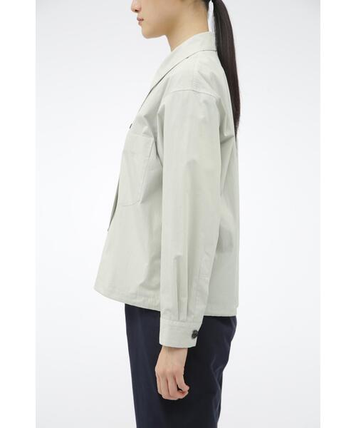 MARGARET HOWELL(マーガレットハウエル)の「FINE COTTON NYLON POPLIN(ブルゾン・レディース・グレー系その他/ブラック・1/2)」の17枚目の写真