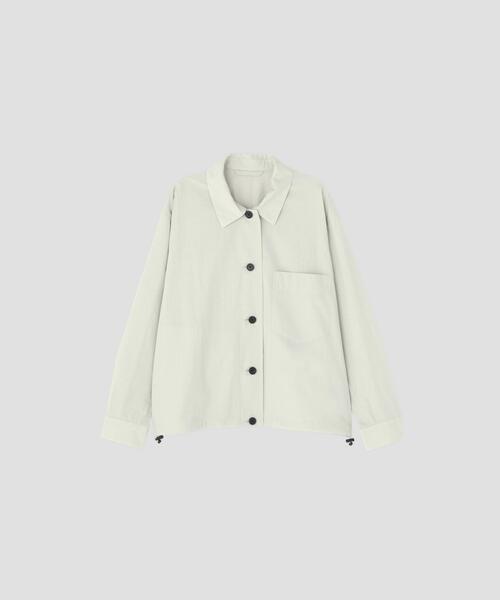 MARGARET HOWELL(マーガレットハウエル)の「FINE COTTON NYLON POPLIN(ブルゾン・レディース・グレー系その他/ブラック・1/2)」の18枚目の写真