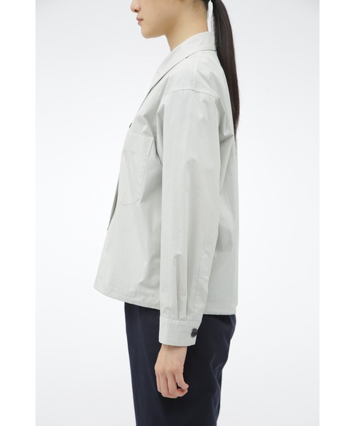 MARGARET HOWELL(マーガレットハウエル)の「FINE COTTON NYLON POPLIN(ブルゾン・レディース・グレー系その他/ブラック・1/2)」の7枚目の写真