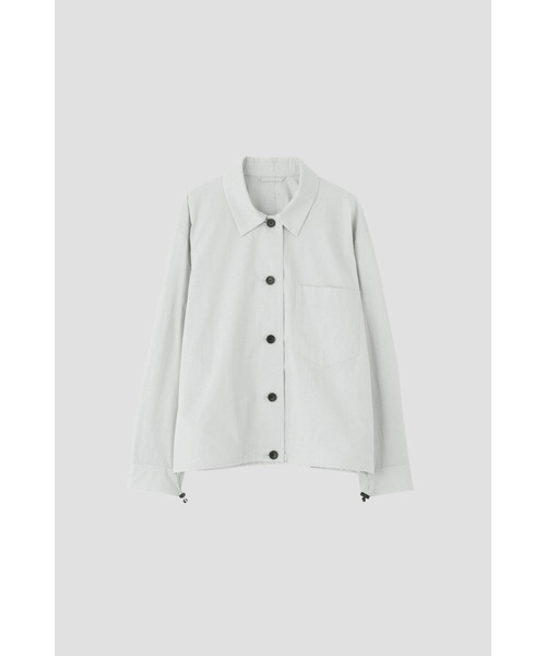 MARGARET HOWELL(マーガレットハウエル)の「FINE COTTON NYLON POPLIN(ブルゾン・レディース・グレー系その他/ブラック・1/2)」の8枚目の写真