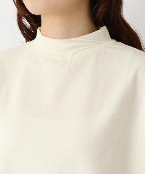 one'sterrace（ワンズテラス）の「リブハイネックプルオーバー（Tシャツ/カットソー・レディース・アイボリー系8・02）」の5枚目の写真