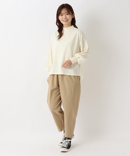 one'sterrace（ワンズテラス）の「リブハイネックプルオーバー（Tシャツ/カットソー・レディース・アイボリー系8・02）」の10枚目の写真