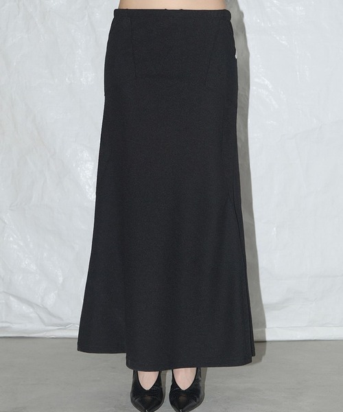 FANCY CLUB（ファンシークラブ）の「FANCY CLUB／カットアウトマーメイドスカート（スカート・レディース・ブラック/ブラウン・FREE）」の7枚目の写真