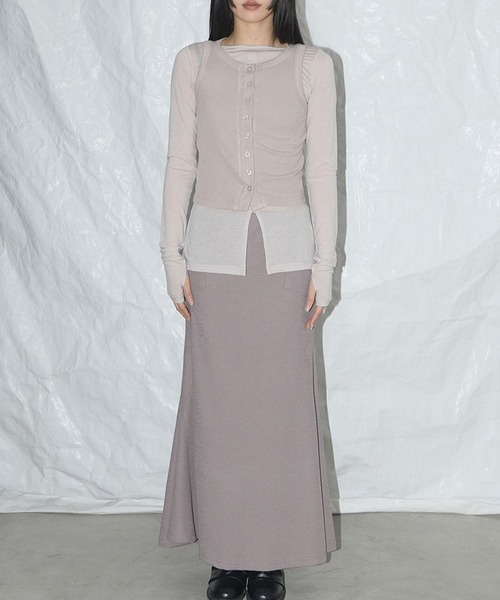 FANCY CLUB（ファンシークラブ）の「FANCY CLUB／カットアウトマーメイドスカート（スカート・レディース・ブラック/ブラウン・FREE）」の10枚目の写真