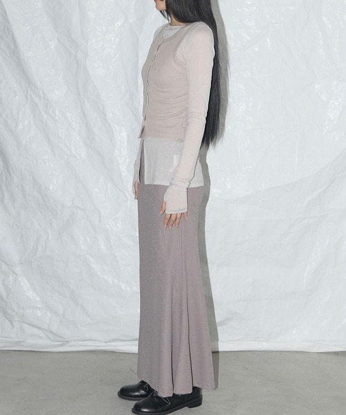 FANCY CLUB（ファンシークラブ）の「FANCY CLUB／カットアウトマーメイドスカート（スカート・レディース・ブラック/ブラウン・FREE）」の11枚目の写真