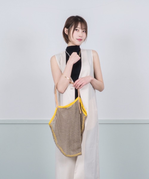 Jack Gomme(ジャックゴム)の「【JACK GOMME/ジャックゴム】トートバッグ メッシュバッグ FILET Filet(トートバッグ・レディース・ベージュ/ナチュラル・FREE)」の13枚目の写真