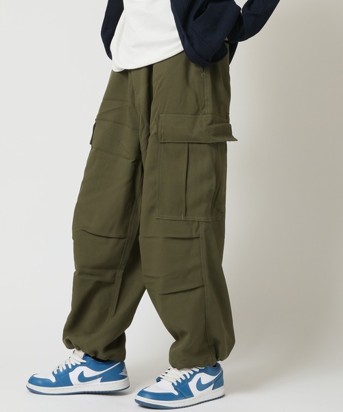 ARCADE（アーケード）の「ワイドシルエットカーゴパンツ（カーゴパンツ・メンズ・チャコールグレー/ブラック/カーキ/アイボリー・L/LL/M）」の12枚目の写真