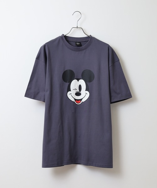 MICKEY MOUSE（ミッキーマウス）の「MICKEY MOUSE ミッキーマウス オーバーＴシャツ unisex（Tシャツ/カットソー・メンズ・チャコール/チャコールグレー/グレー系2/グレー系3/グレー系4/グレー系1・M/L/XL）」の17枚目の写真