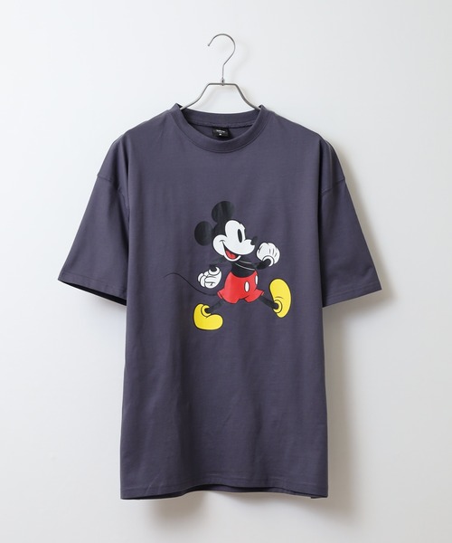 MICKEY MOUSE（ミッキーマウス）の「MICKEY MOUSE ミッキーマウス オーバーＴシャツ unisex（Tシャツ/カットソー・メンズ・チャコール/チャコールグレー/グレー系2/グレー系3/グレー系4/グレー系1・M/L/XL）」の11枚目の写真