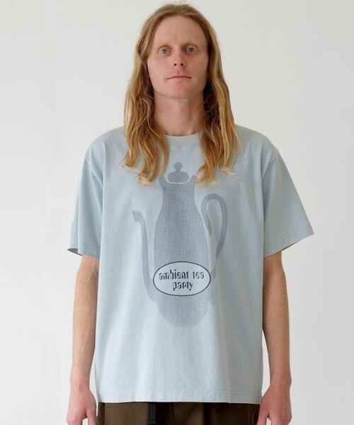 GOOD MORNING TAPES（グッドモーニングテープ）の「【Good Morning Tapes/グッドモーニングテープス】 Ambient Tea Party SS Tee（Tシャツ/カットソー・メンズ・ブルー系その他4・M/L）」の2枚目の写真
