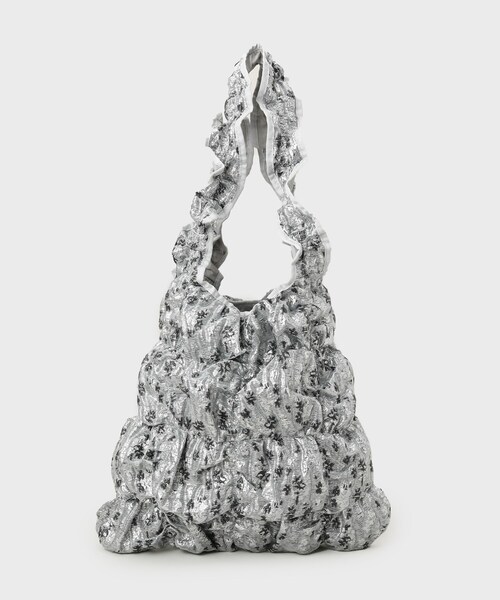 GALLEST(ギャレスト)の「スクエアギャザートート(トートバッグ・レディース・シルバー/ブラック・00)」の8枚目の写真