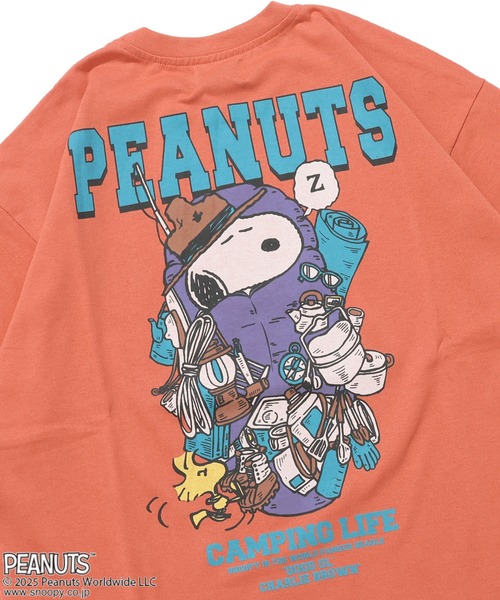 KRIFF MAYER Kid's Collection（クリフメイヤーキッズコレクション）の「【接触冷感・吸水速乾】スヌーピープリントT(寝袋)（Tシャツ/カットソー・キッズ・ブラック/オフホワイト/ブルー/レッド・120/130/140/150/160/170）」の4枚目の写真