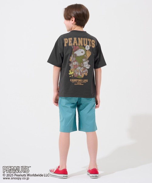 KRIFF MAYER Kid's Collection（クリフメイヤーキッズコレクション）の「【接触冷感・吸水速乾】スヌーピープリントT(寝袋)（Tシャツ/カットソー・キッズ・ブラック/オフホワイト/ブルー/レッド・120/130/140/150/160/170）」の7枚目の写真