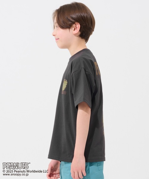 KRIFF MAYER Kid's Collection（クリフメイヤーキッズコレクション）の「【接触冷感・吸水速乾】スヌーピープリントT(寝袋)（Tシャツ/カットソー・キッズ・ブラック/オフホワイト/ブルー/レッド・120/130/140/150/160/170）」の6枚目の写真