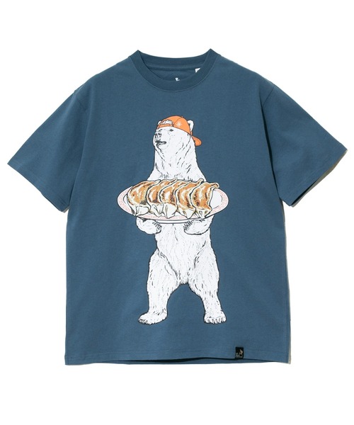 go slow caravan USAコットン餃子クマTシャツ go slow caravan USAコットン餃子クマTシャツ / Tシャツ