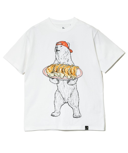 go slow caravan（ゴースローキャラバン）の「USA/C 餃子クマ TEE（Tシャツ/カットソー・メンズ・ホワイト/ブルー・SMALL/MEDIUM/LARGE/X-LARGE）」の10枚目の写真