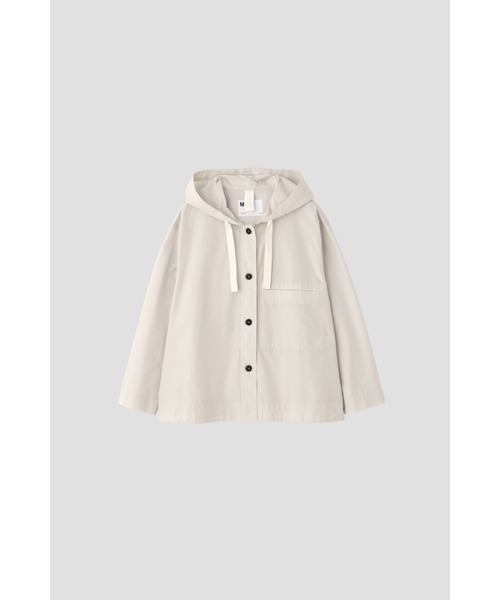 MHL.(エムエイチエル)の「PAPER COTTON NYLON(シャツ/ブラウス・レディース・ブラック/オフホワイト・2/1)」の5枚目の写真