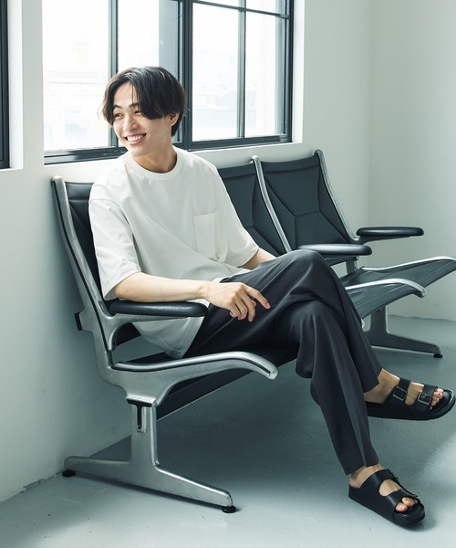 GLOBAL WORK（グローバルワーク）の「サラサラ快適DRYポケットTシャツ/半袖/288089（Tシャツ/カットソー・メンズ・ブルー系その他4/ブラック/ホワイト・LARGE/MEDIUM/X-LARGE/SMALL/X-SMALL/XX-LARGE/3XL）」の13枚目の写真