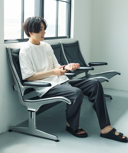 GLOBAL WORK（グローバルワーク）の「サラサラ快適DRYポケットTシャツ/半袖/288089（Tシャツ/カットソー・メンズ・ブルー系その他4/ブラック/ホワイト・LARGE/MEDIUM/X-LARGE/SMALL/X-SMALL/XX-LARGE/3XL）」の14枚目の写真