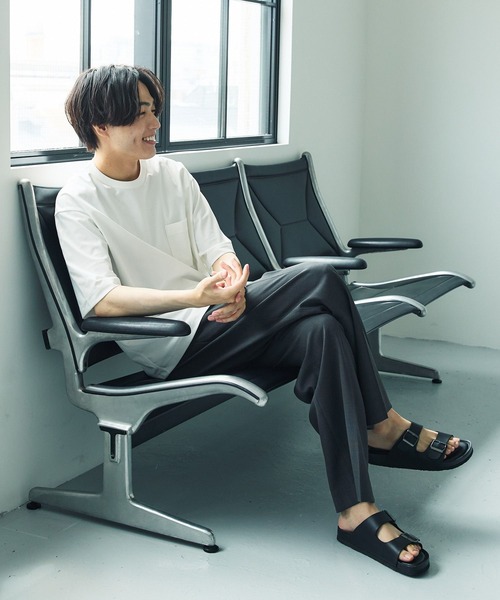 GLOBAL WORK（グローバルワーク）の「サラサラ快適DRYポケットTシャツ/半袖/288089（Tシャツ/カットソー・メンズ・ブルー系その他4/ブラック/ホワイト・LARGE/MEDIUM/X-LARGE/SMALL/X-SMALL/XX-LARGE/3XL）」の4枚目の写真