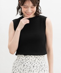 Honeys | 【ＵＶカット】ハイネックテレコタンク(タンクトップ)