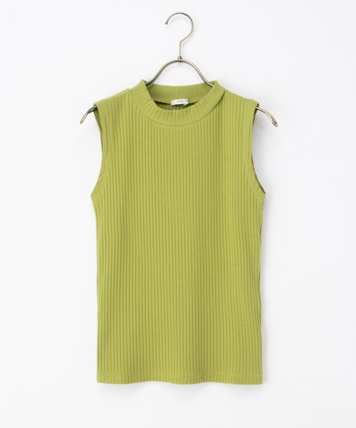 Honeys（ハニーズ）の「【ＵＶカット】ハイネックテレコタンク（タンクトップ・レディース・オフホワイト/ブルー/ライム/ブラック・LL/S/M/L）」の13枚目の写真