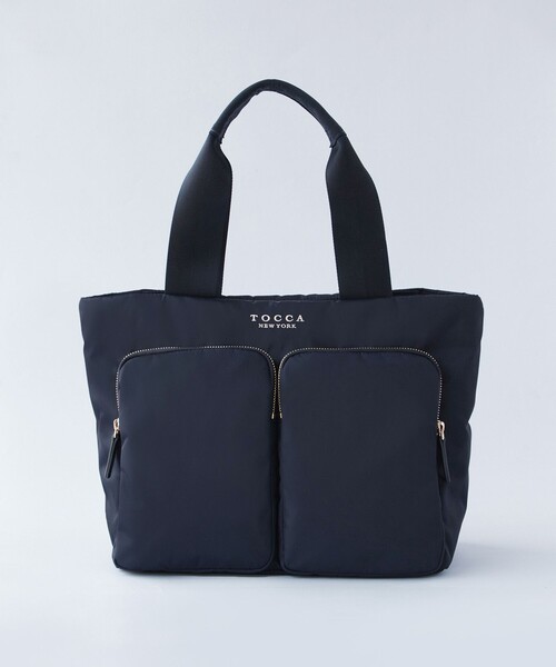 TOCCA(トッカ)の「VIA METRO NYLON BAG ナイロンバッグ(トートバッグ・レディース・ライトグレー系/ブラック系/ネイビー系・F)」の7枚目の写真