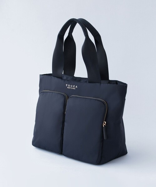 TOCCA(トッカ)の「VIA METRO NYLON BAG ナイロンバッグ(トートバッグ・レディース・ライトグレー系/ブラック系/ネイビー系・F)」の8枚目の写真