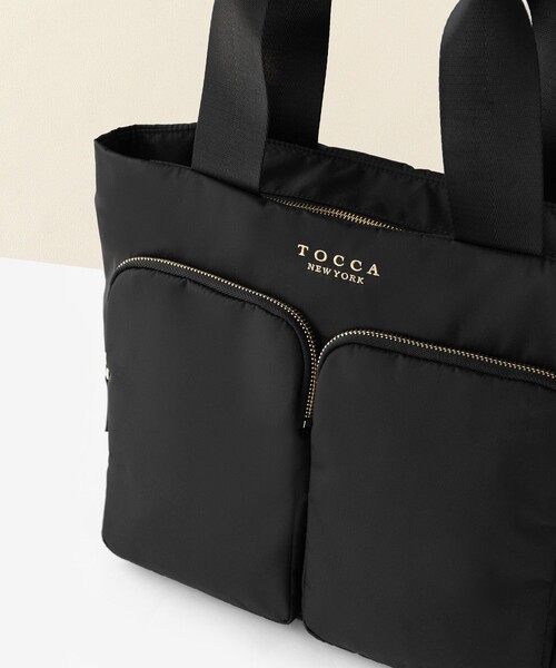 TOCCA(トッカ)の「VIA METRO NYLON BAG ナイロンバッグ(トートバッグ・レディース・ライトグレー系/ブラック系/ネイビー系・F)」の16枚目の写真