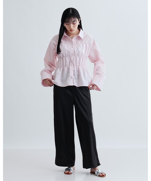 GALLEST(ギャレスト)の「【ZOZO限定】サテンサイドラインパンツ(その他パンツ・レディース・ブラック・38)」の9枚目の写真