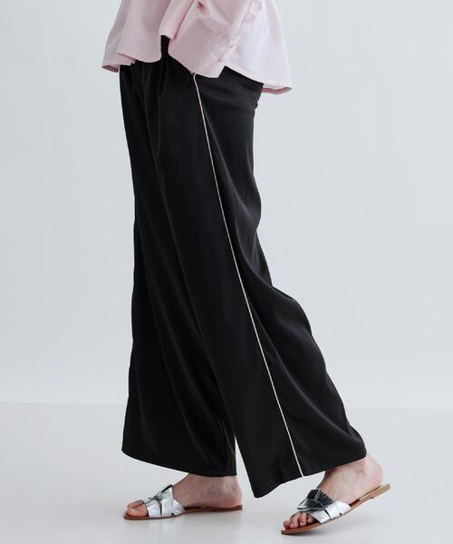 GALLEST(ギャレスト)の「【ZOZO限定】サテンサイドラインパンツ(その他パンツ・レディース・ブラック・38)」の19枚目の写真