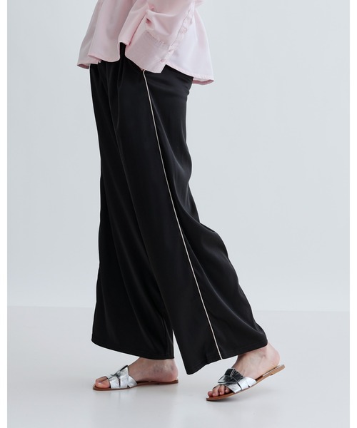 GALLEST(ギャレスト)の「【ZOZO限定】サテンサイドラインパンツ(その他パンツ・レディース・ブラック・38)」の20枚目の写真