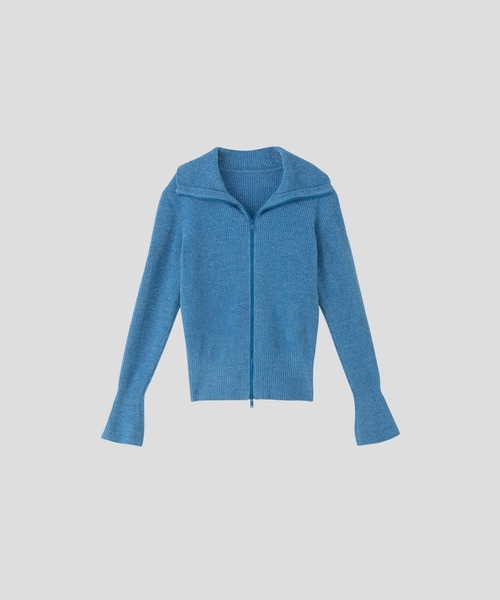 HOME Chenille Zipped Cardigan / モールニットカーディガン