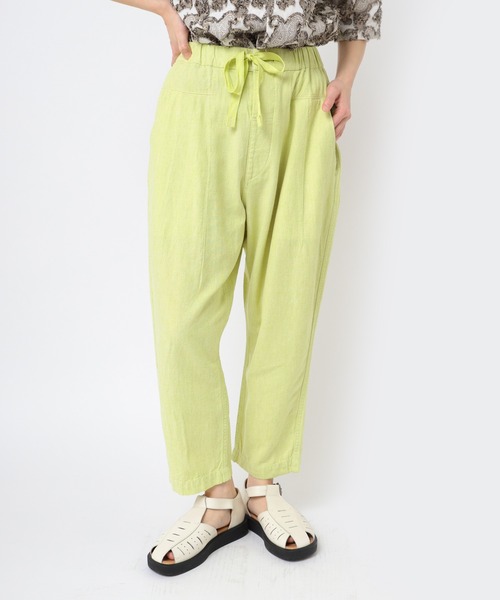 URCH RNA(アーチ アールエヌエー)の「R4308 リネンレーヨンPJ'Sクロップドパンツ(その他パンツ・レディース・ネイビー/グリーン/ライム/ナチュラル・FREE)」の3枚目の写真
