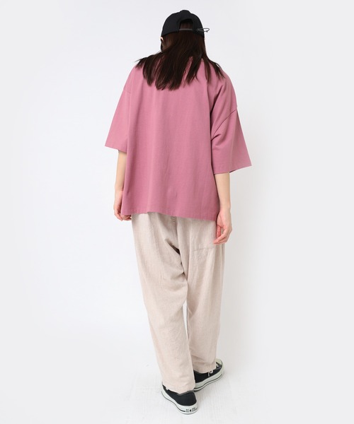 URCH RNA(アーチ アールエヌエー)の「R4308 リネンレーヨンPJ'Sクロップドパンツ(その他パンツ・レディース・ネイビー/グリーン/ライム/ナチュラル・FREE)」の20枚目の写真