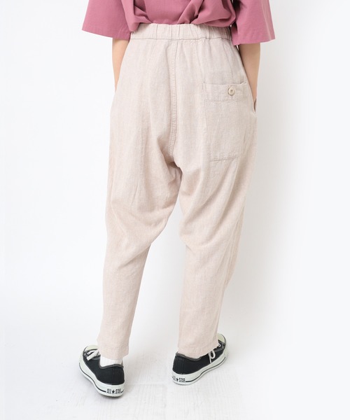 URCH RNA(アーチ アールエヌエー)の「R4308 リネンレーヨンPJ'Sクロップドパンツ(その他パンツ・レディース・ネイビー/グリーン/ライム/ナチュラル・FREE)」の6枚目の写真