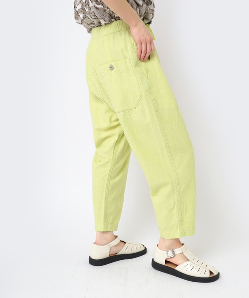 URCH RNA(アーチ アールエヌエー)の「R4308 リネンレーヨンPJ'Sクロップドパンツ(その他パンツ・レディース・ネイビー/グリーン/ライム/ナチュラル・FREE)」の8枚目の写真