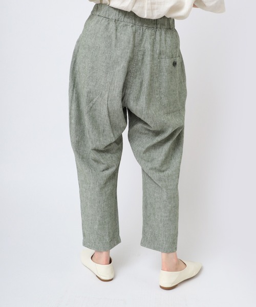 URCH RNA(アーチ アールエヌエー)の「R4308 リネンレーヨンPJ'Sクロップドパンツ(その他パンツ・レディース・ネイビー/グリーン/ライム/ナチュラル・FREE)」の12枚目の写真