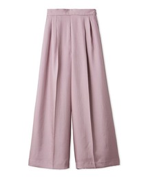 ツイルサテンワイドパンツ