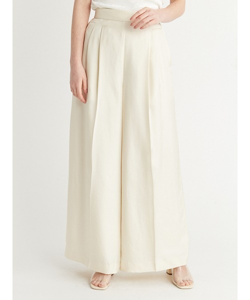CELFORD（セルフォード）の「ツイルサテンワイドパンツ（その他パンツ・レディース・クリーム/ピンク・36/38）」の14枚目の写真