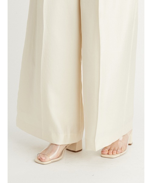 CELFORD（セルフォード）の「ツイルサテンワイドパンツ（その他パンツ・レディース・クリーム/ピンク・36/38）」の18枚目の写真