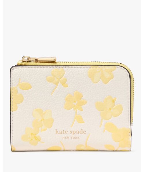 kate spade / スプリング パンジー ジップ ウォレット セール】アヴァ スプリング パンジー バイフォールド ウォレット