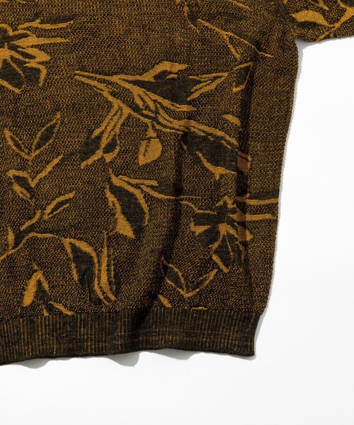 FREAK'S STORE（フリークスストア）の「総柄 メッシュ編み ニットポロシャツ ショートスリーブ（ポロシャツ・メンズ・ブラック/ブラウン/オリーブ/ブルー/ナチュラル・MEDIUM/LARGE）」の10枚目の写真