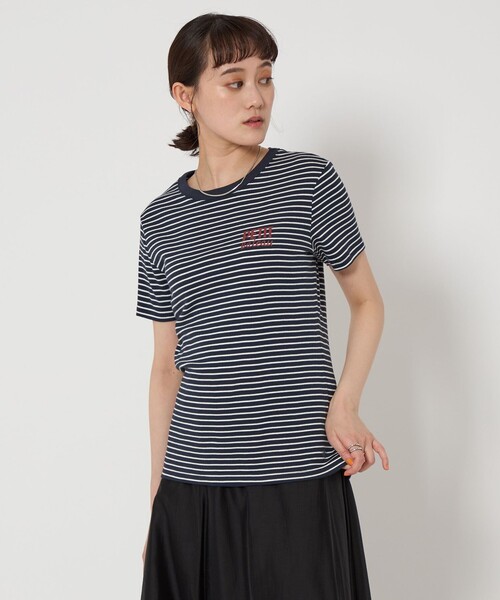 PETIT BATEAU（プチバトー）の「【別注】＜PETIT BATEAU＞プリント ショートスリーブ Tシャツ（Tシャツ/カットソー・レディース・オフホワイト/グレー/ネイビー/その他1・FREE）」の3枚目の写真