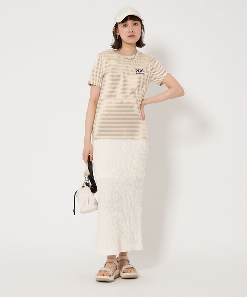 PETIT BATEAU（プチバトー）の「【別注】＜PETIT BATEAU＞プリント ショートスリーブ Tシャツ（Tシャツ/カットソー・レディース・オフホワイト/グレー/ネイビー/その他1・FREE）」の6枚目の写真