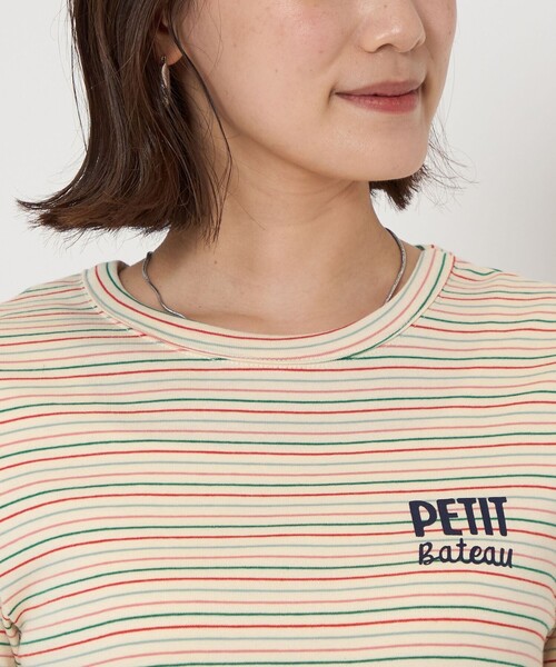 PETIT BATEAU（プチバトー）の「【別注】＜PETIT BATEAU＞プリント ショートスリーブ Tシャツ（Tシャツ/カットソー・レディース・オフホワイト/グレー/ネイビー/その他1・FREE）」の20枚目の写真