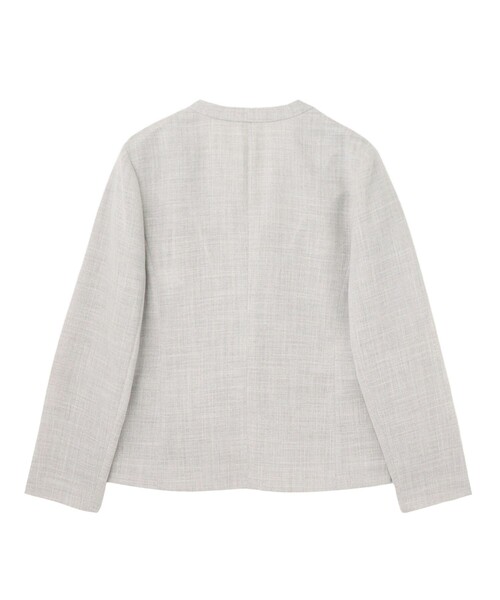 ANAYI(アナイ)の「カラミリネンライクノーカラージャケット〈セットアップ対応商品〉(ノーカラージャケット・レディース・ライトグレー/ブラック/ベージュ・38/36)」の21枚目の写真