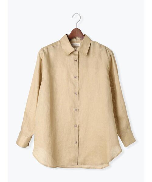 Te chichi(テチチ)の「フレンチリネンシャツ(シャツ/ブラウス・レディース・オレンジ/オフホワイト/ベージュ・F)」の19枚目の写真